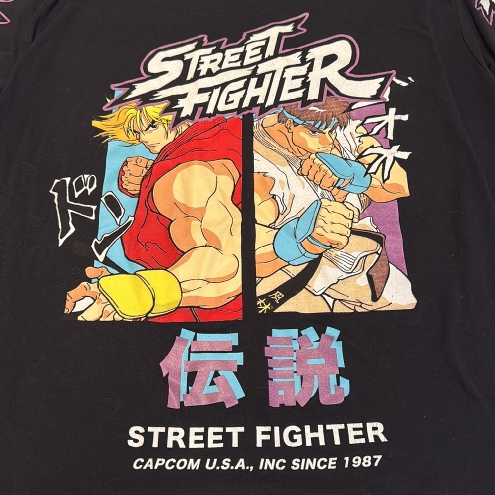 Capcom Men's Limited Edition Vintage Black Street Fighter T-Shirt Size 3XL